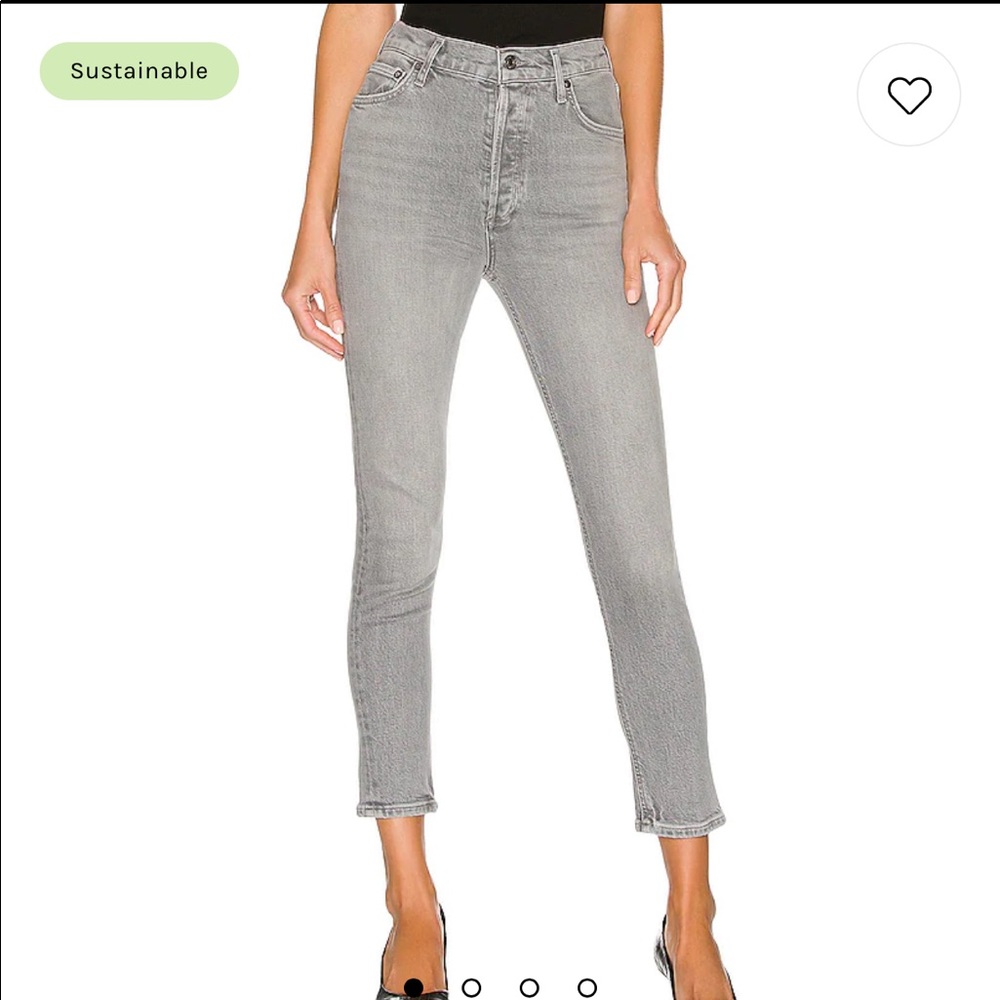AGOLDE NICO HIGH RISE SLIM JEANS